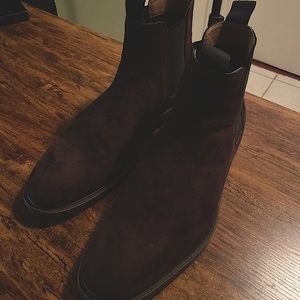 H&M Brown Suede Chelsea Boots